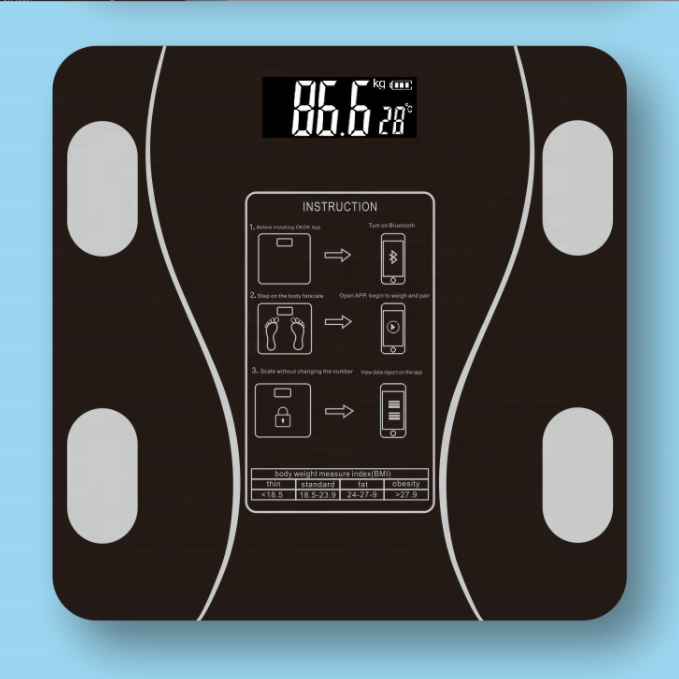 Digital Sensible Weighing Scale for Physique Fats Evaluation with iOS and Android App – Customizable for Adults