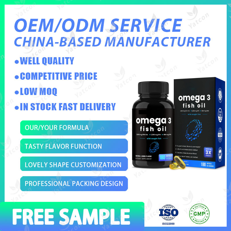 Premium OEM Halal Omega 3-6-9 Fish Oil Softgel Capsules - 1000mg Bulk Dietary Complement