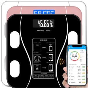 Sensible Digital Toilet Scale with Bigger Platform for Enhanced Stability – Composition Analyzer and BMI Well being Monitor with Syncing Apps