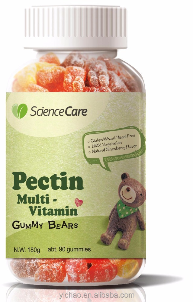 Yichao Personal Label Gummy Bears Dietary Complement: Pectin Multivitamin with Vitamin C, Calcium D, and Omega 3-6-9 for Youngsters